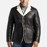 Paisley &Amp; Gray Slim Fit Faux Nubuck Shearling Blazer