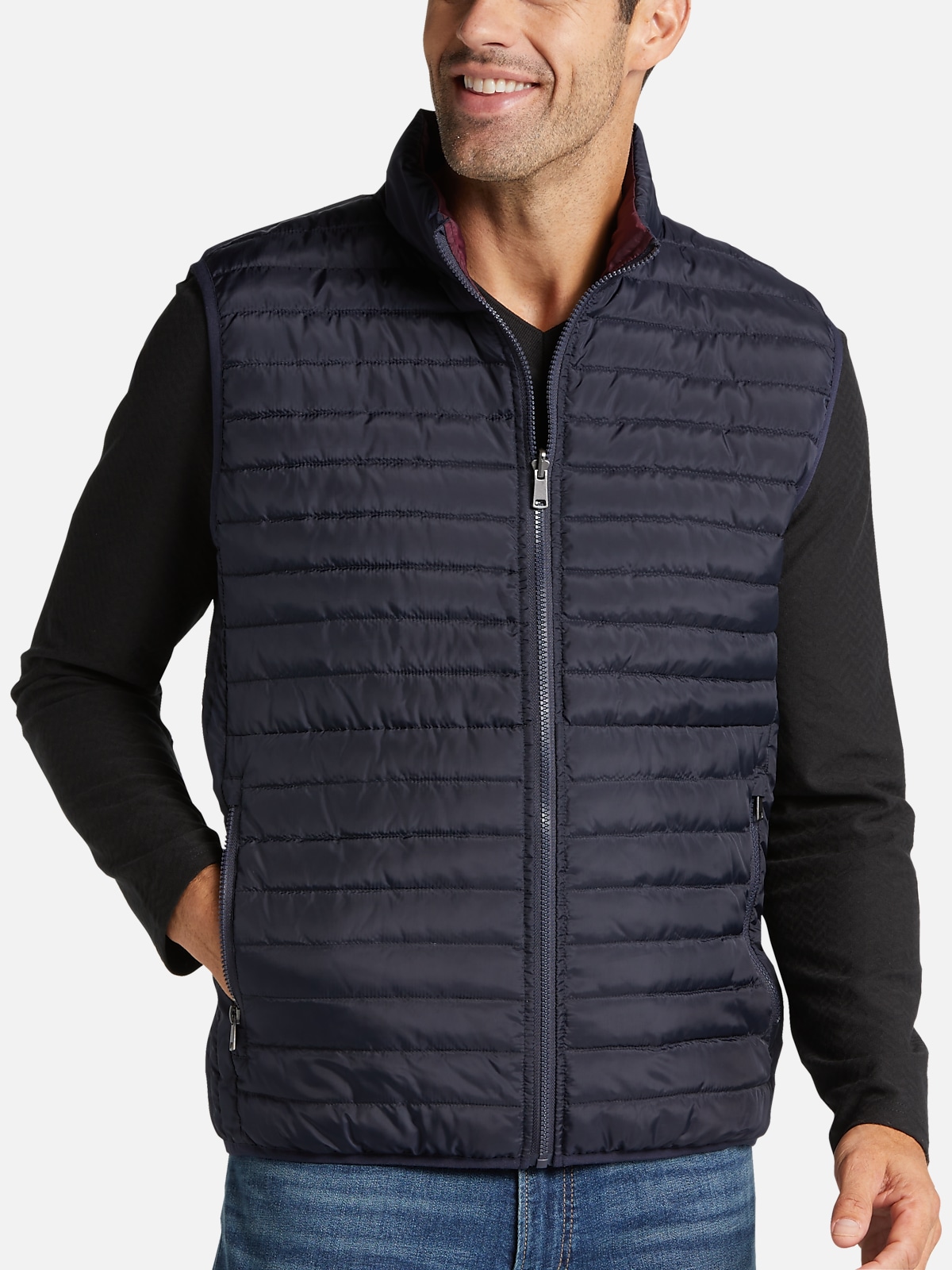 Joseph Abboud Modern Fit Reversible Vest | All Sale| Men's Wearhouse