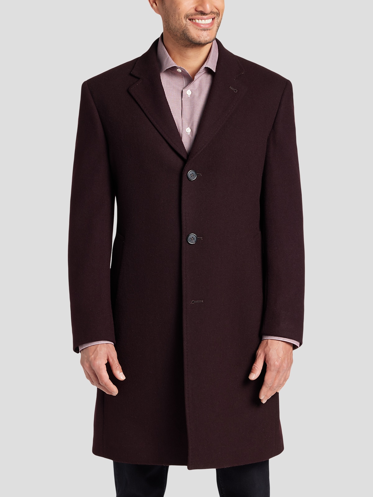 Michael Kors Classic Fit Topcoat All Sale Men s Wearhouse