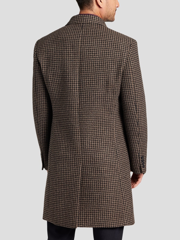 Houndstooth topcoat discount