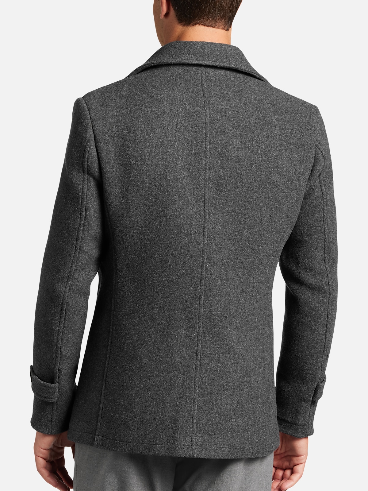Michael Kors Men's Classic Fit Topcoat Charcoal Gray - Size: Small