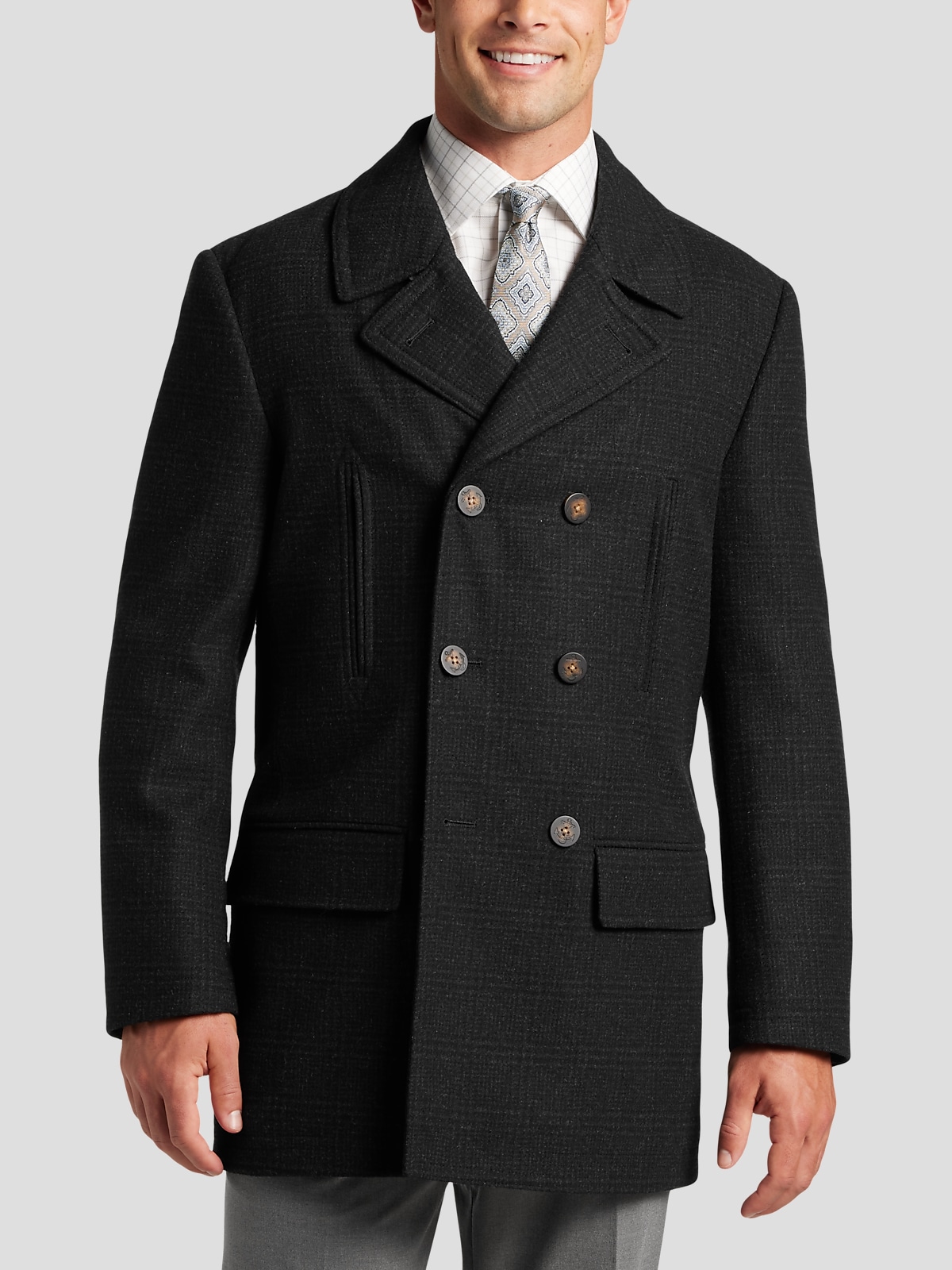 Michael Kors Classic Fit Glen Plaid Peacoat | All Clearance $39.99| Men ...