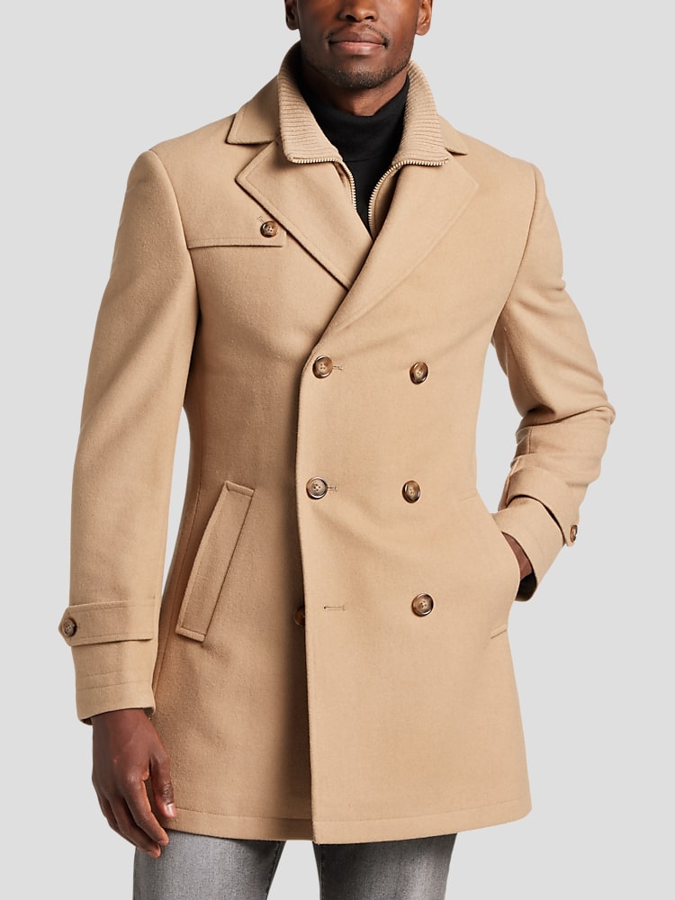 Michael kors wool sale blend scarf coat