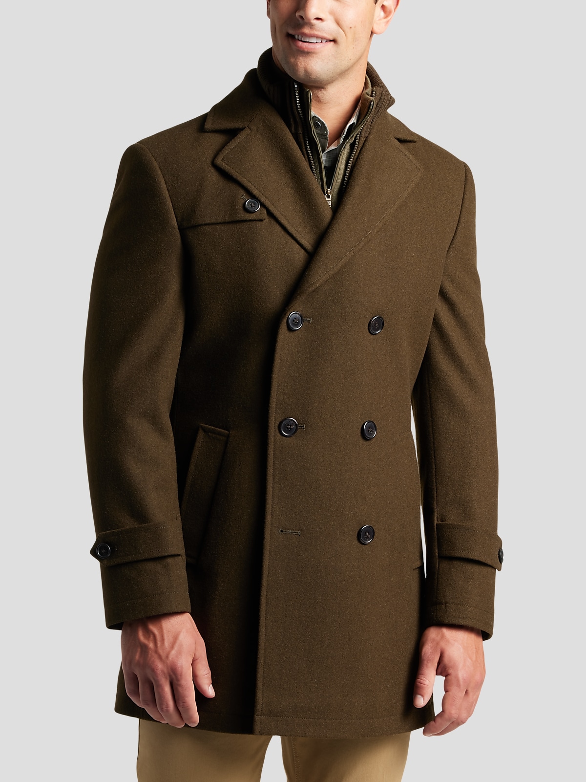 Michael Kors Classic Fit Peacoat | All Sale| Men's Wearhouse