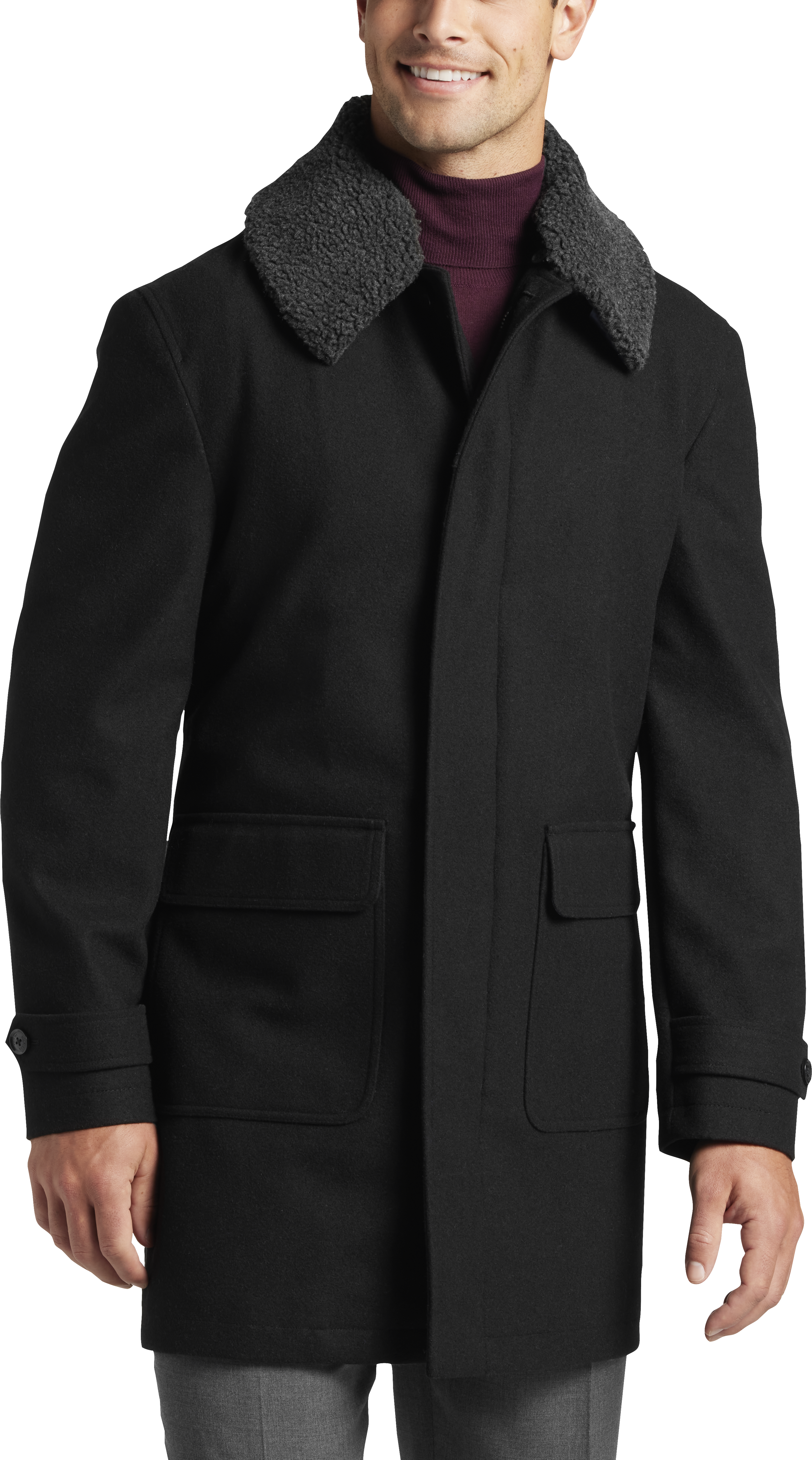 Modern Fit Car Coat