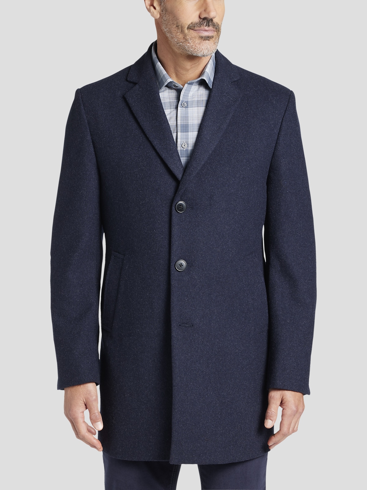 Calvin Klein Modern Fit Topcoat Topcoats Men s Wearhouse
