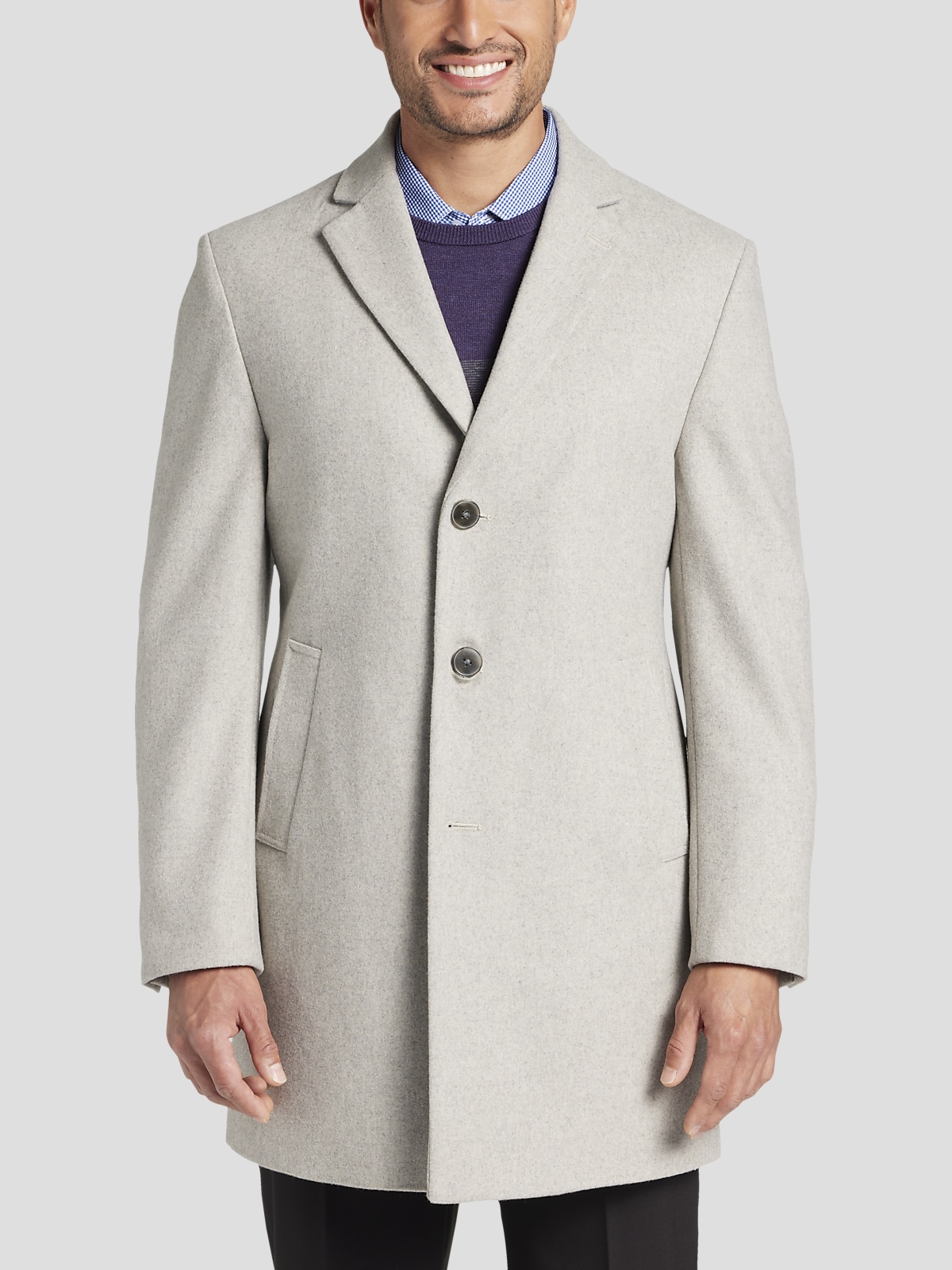 Mens slim topcoat on sale
