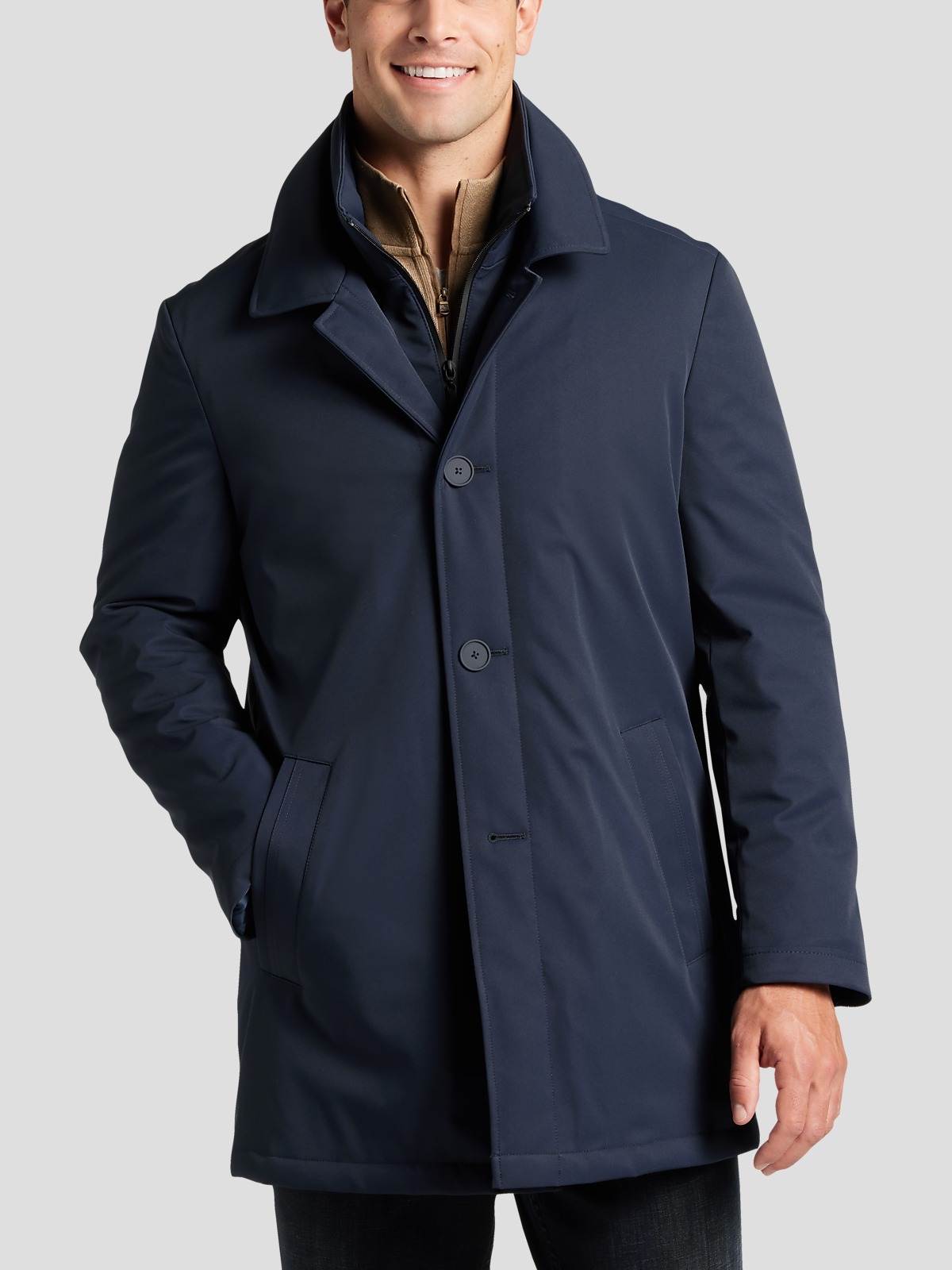 Calvin Klein Modern Fit Raincoat | All Sale| Men's Wearhouse