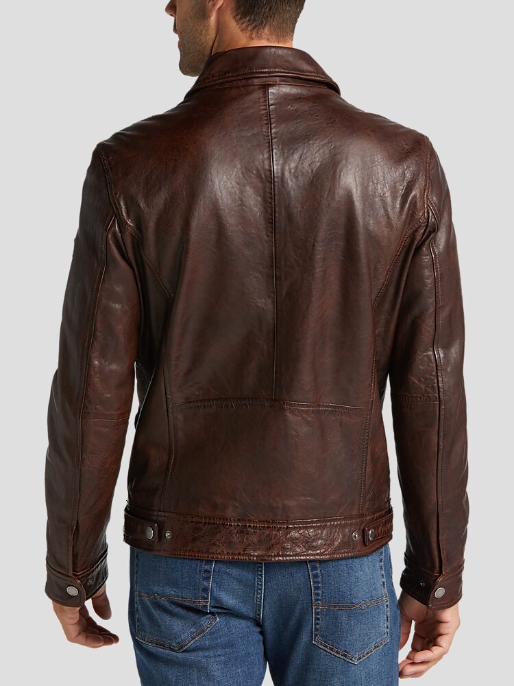 Leather bomber jackets cheap for sale