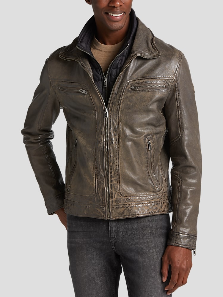 Lambskin leather motorcycle discount jacket