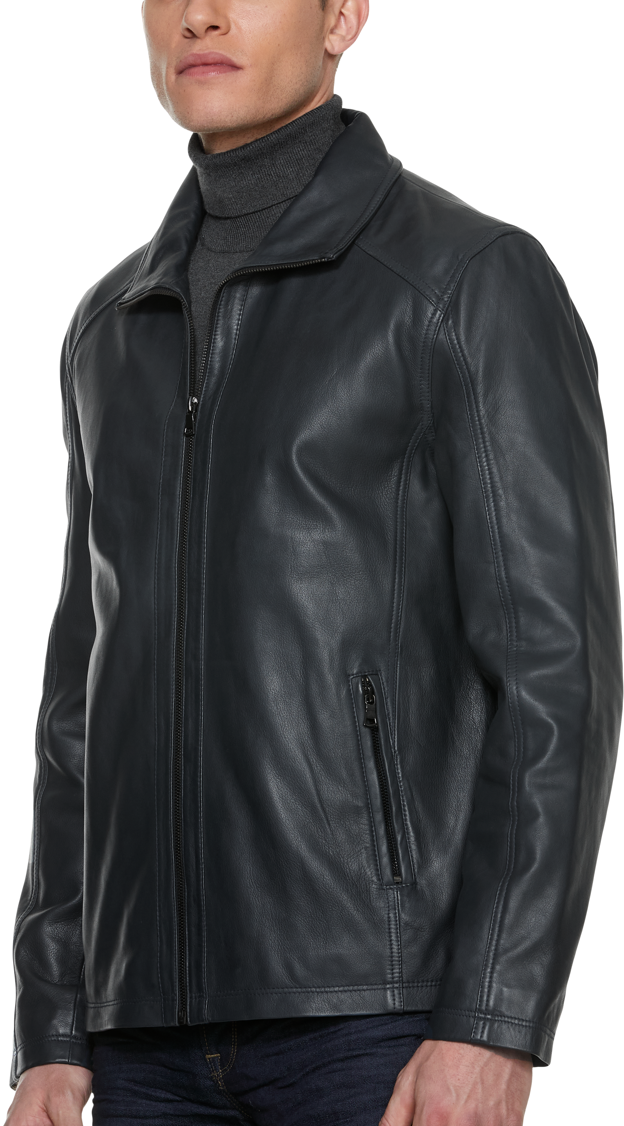 Sly & Co Classic Fit Dolci Lambskin Leather Bomber Jacket | All