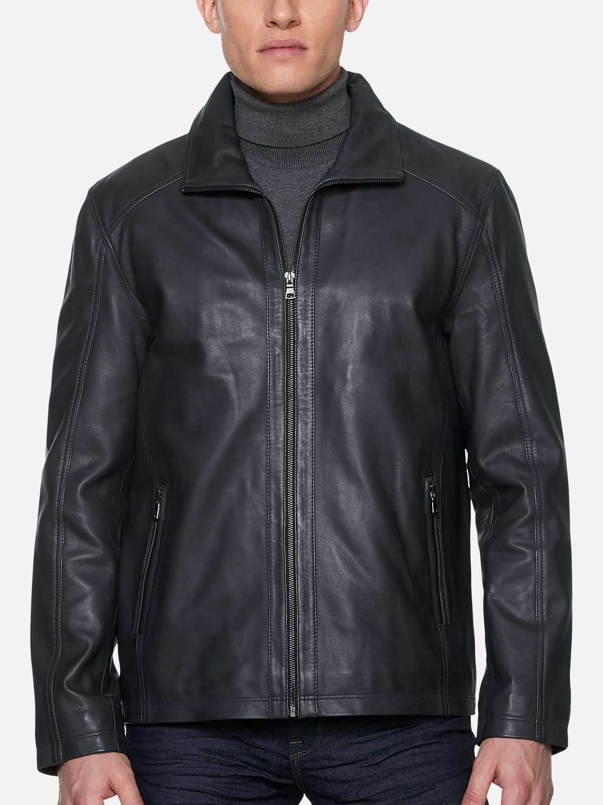 Sly & Co Leather Bomber Jacket | Outerwear| Men's Wearhouse