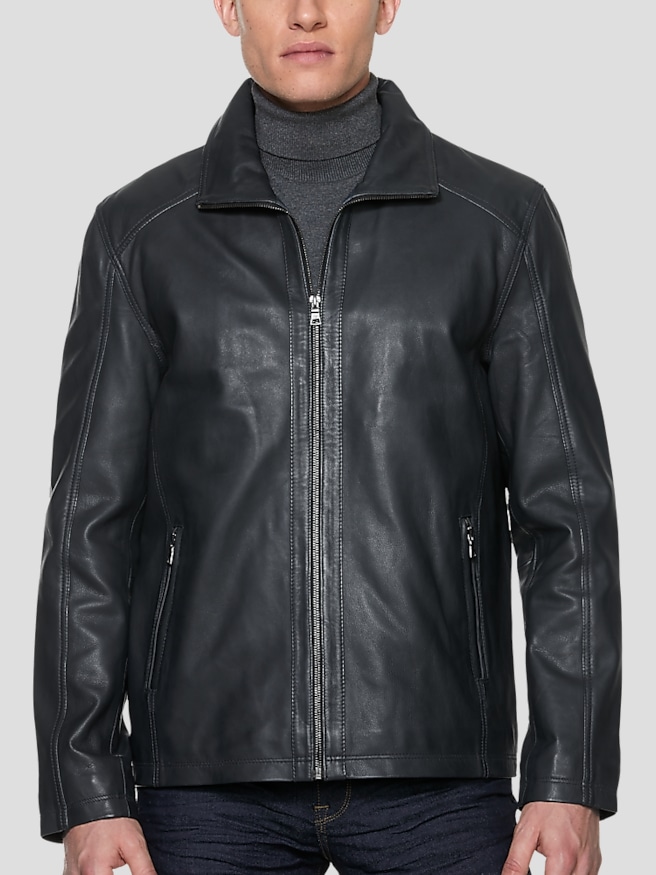 Mens warehouse leather jackets 2025