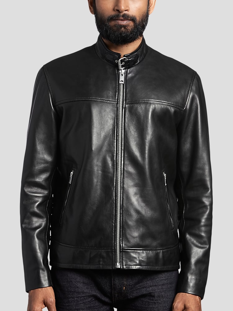 Vespa shop leather jacket