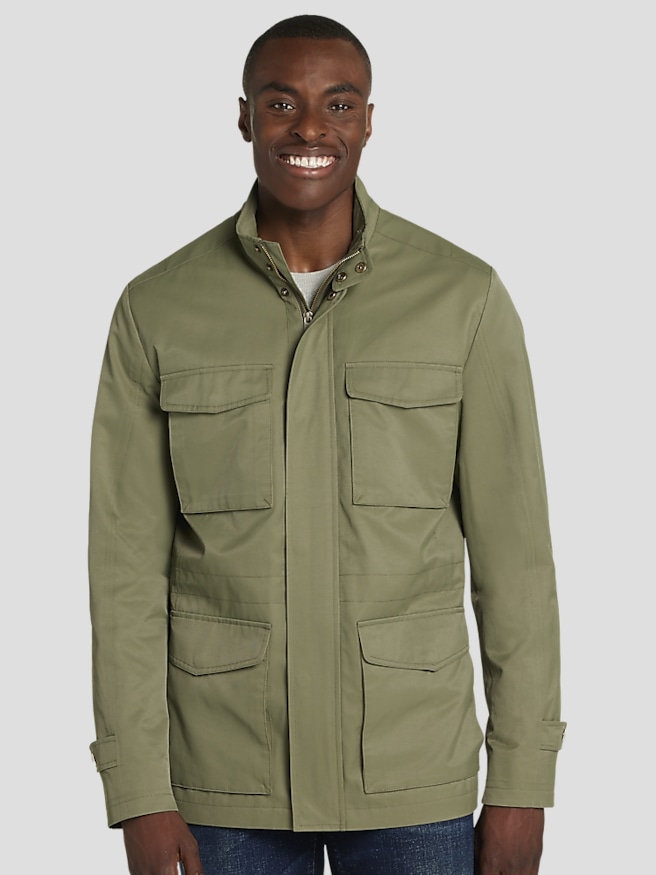 Mens green casual jacket shop