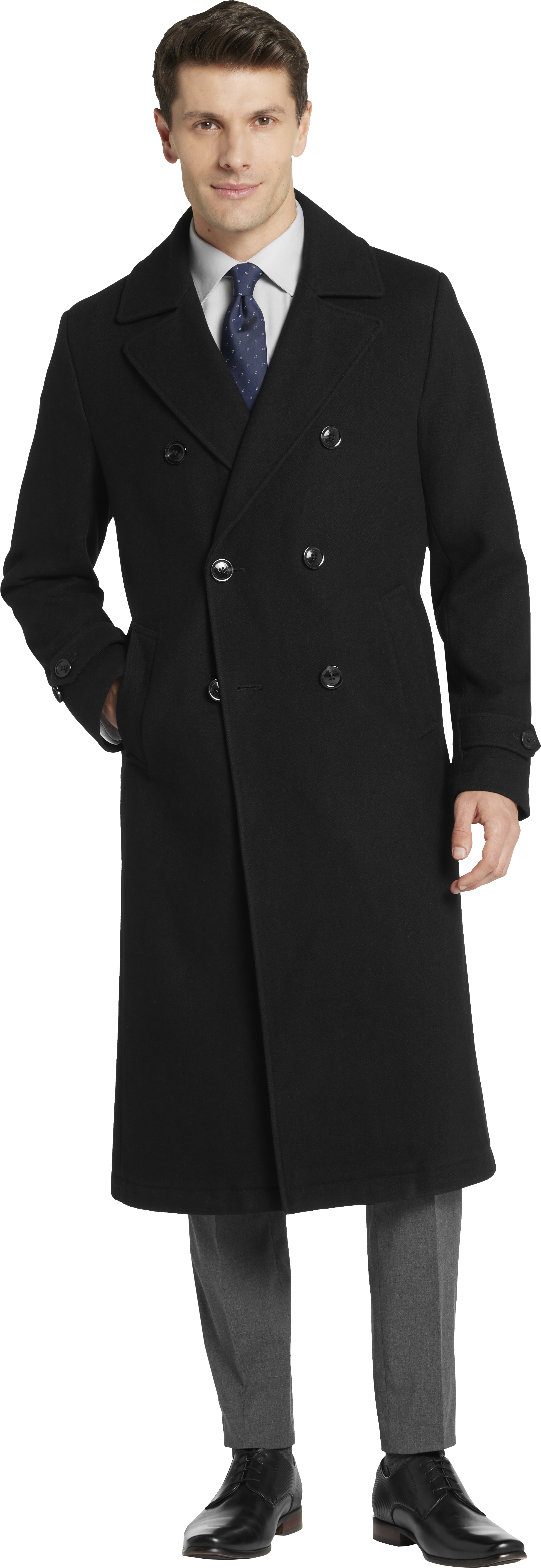 Classic Fit Double Breasted Officer's Coat