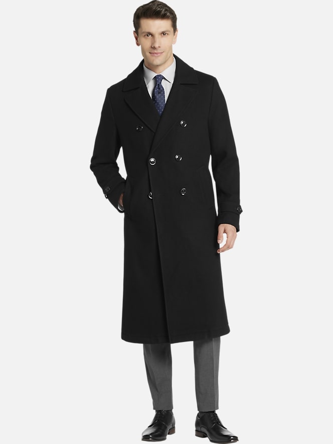 London Fog Classic Fit Double Breasted Officer's Coat | Topcoats | Men ...