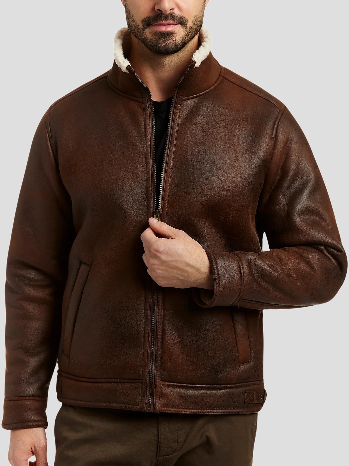 Sherpa aviator outlet jacket mens