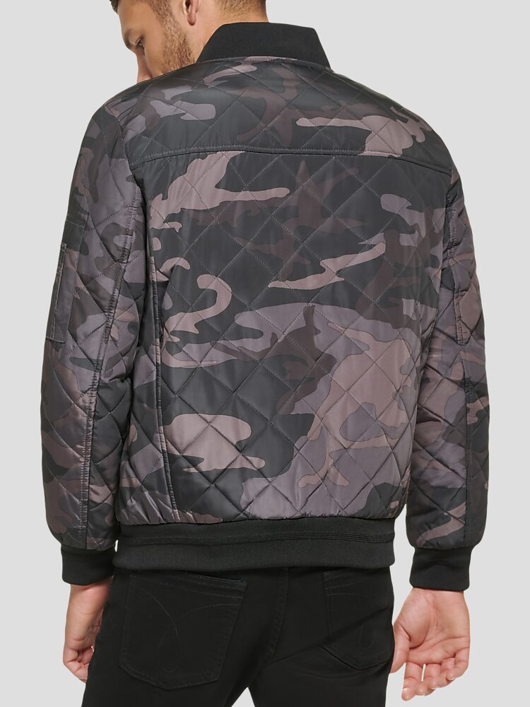 Calvin klein men's quilted baseball jacket hotsell