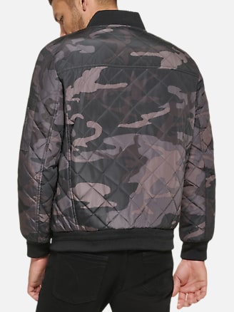 Calvin Klein Modern Fit Quilted Baseball Jacket | All Sale| Men's Wearhouse