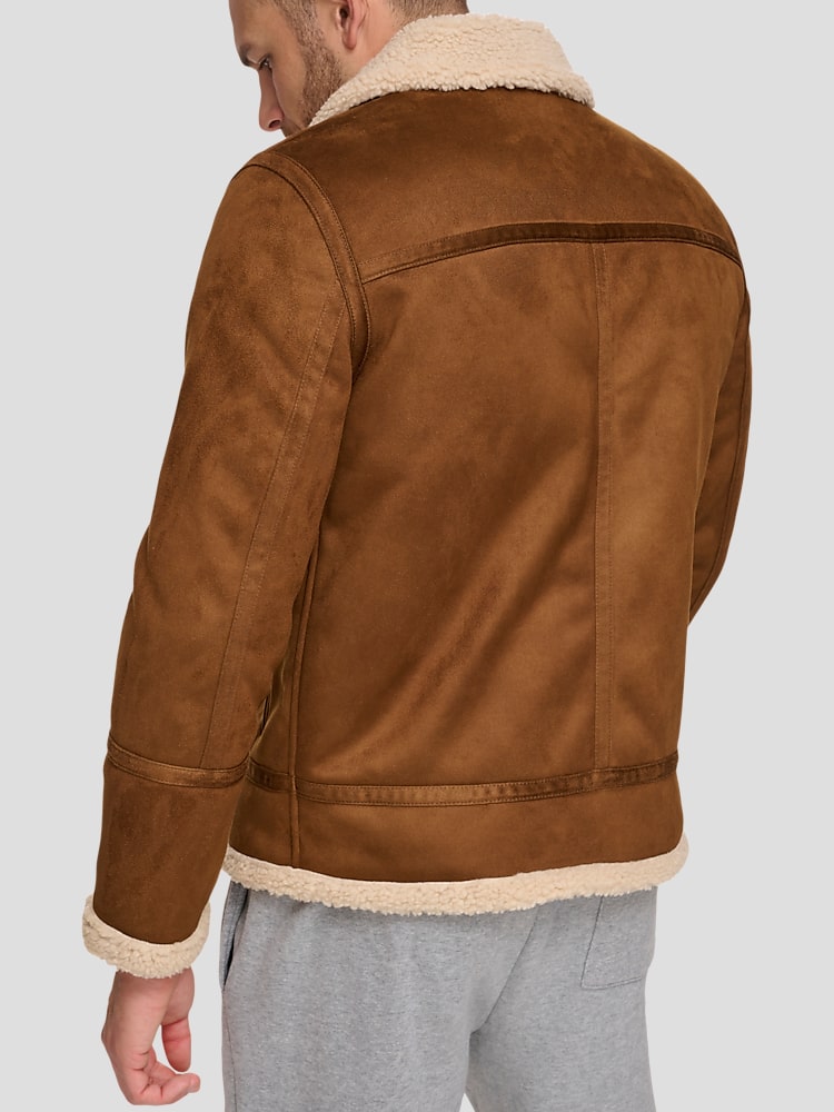 Calvin klein shearling jacket shop