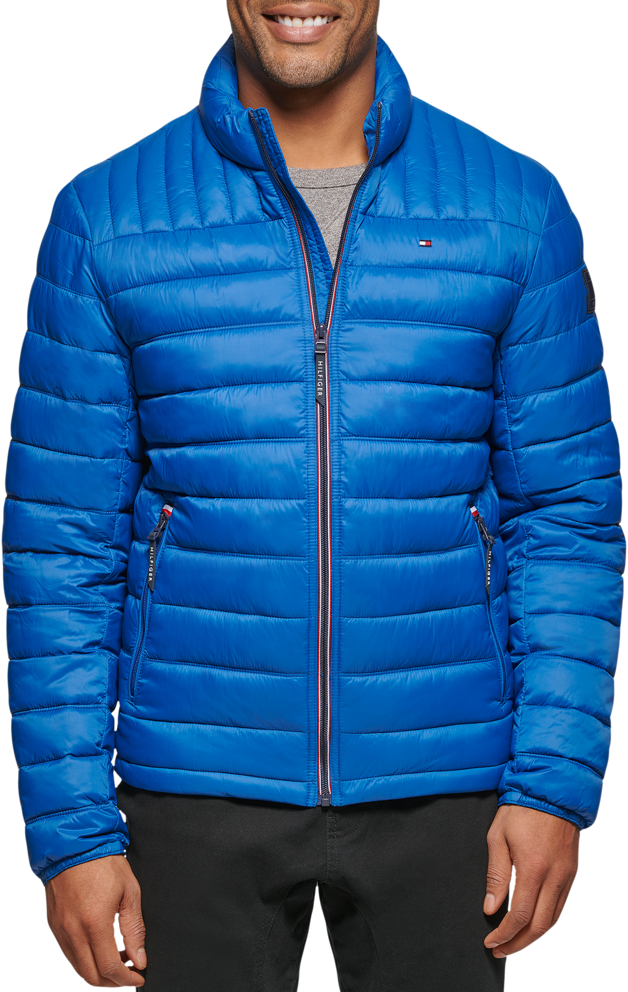 Tommy hilfiger blue puffer 2024 jacket