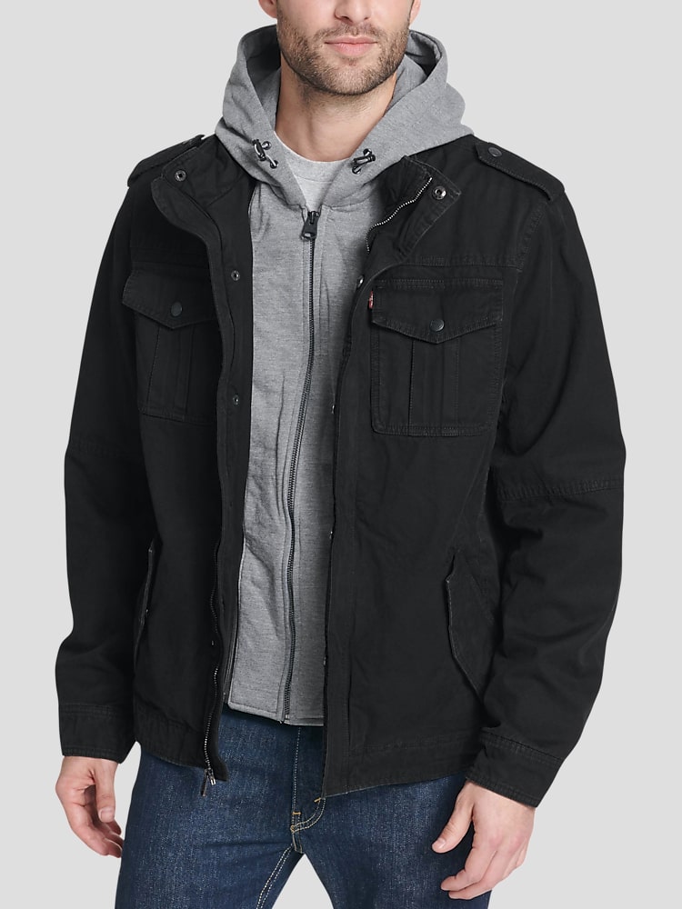 Big and tall levi jean jacket 2025