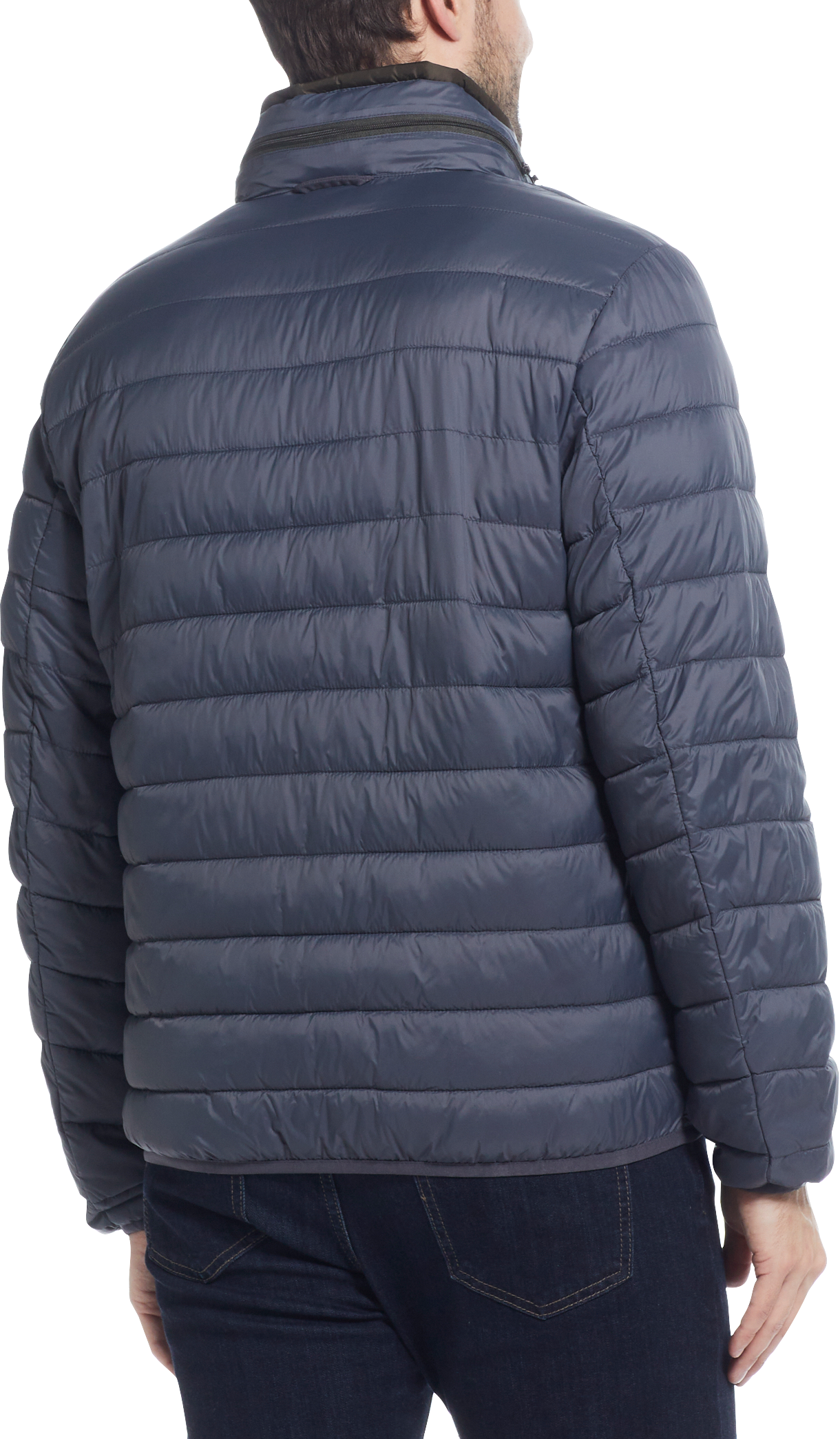 Weatherproof Modern Fit Pillow Pac Puffer Jacket Black Solid - Size: Medium