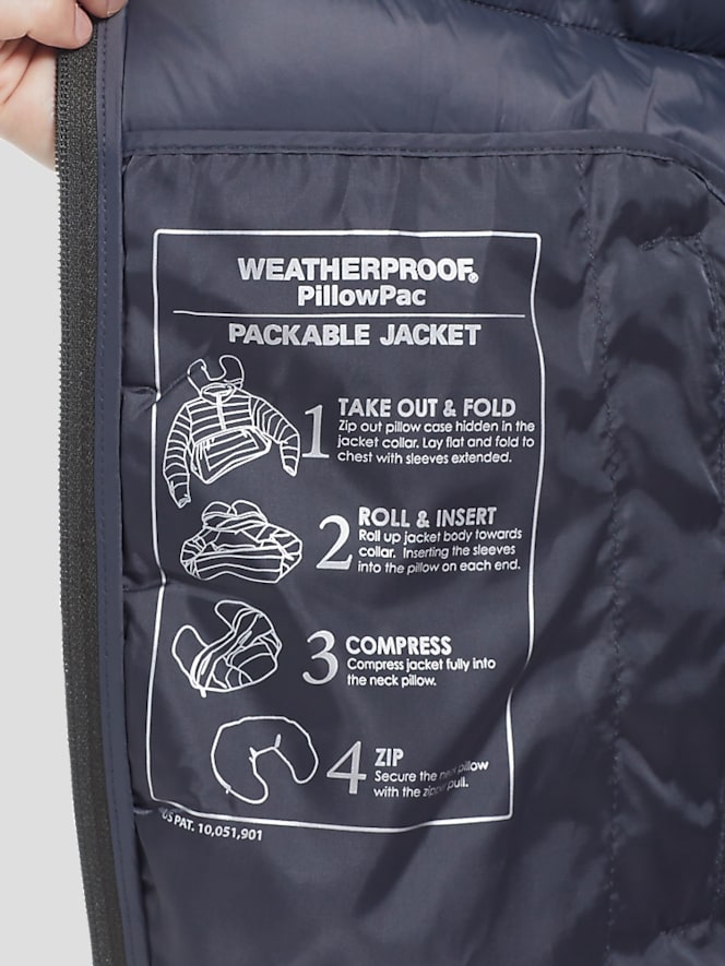 Weatherproof Pillow Pac Puffer Jacket, Charcoal - Image 4 of 4
