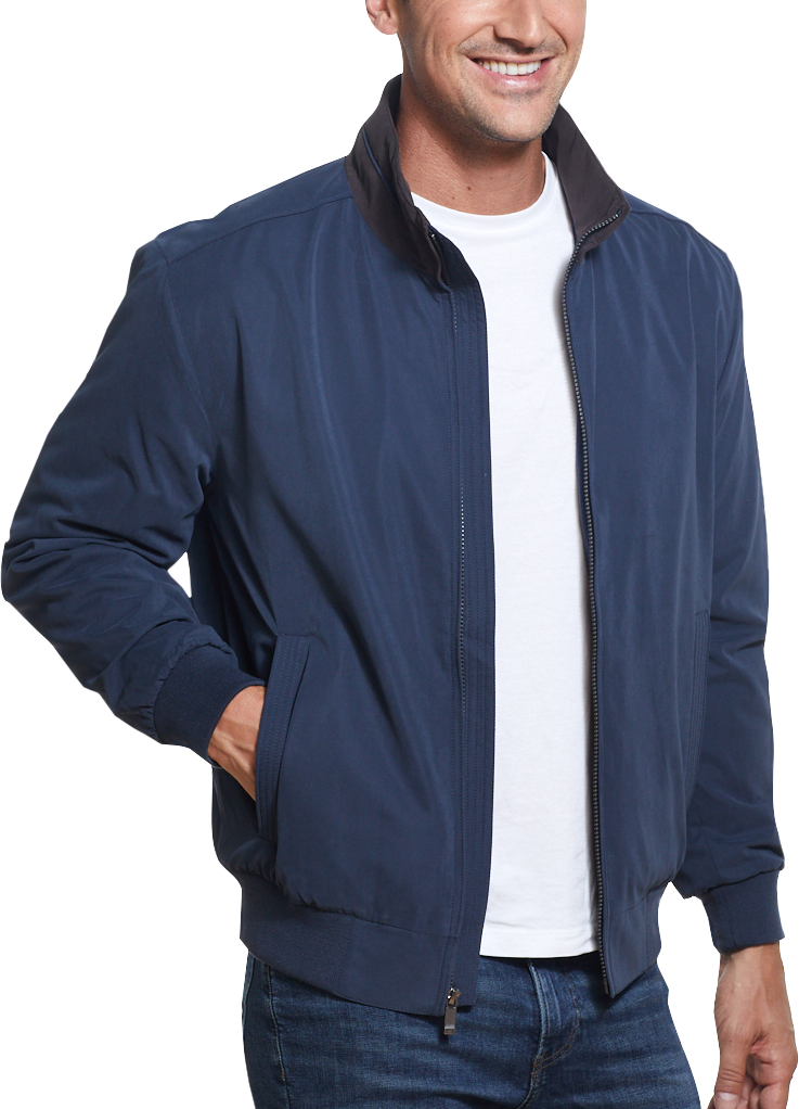 Weatherproof Modern Fit Microfiber Fleece-Lined Bomber Jacket, All Sale