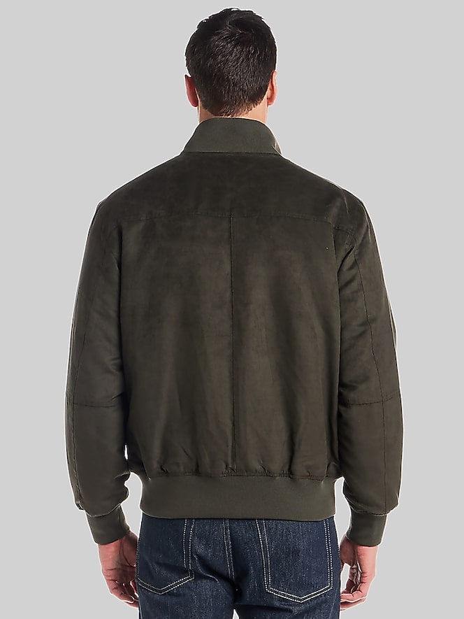 Weatherproof Weatherproof Microsuede Bomber, Olive - Image 3 of 5