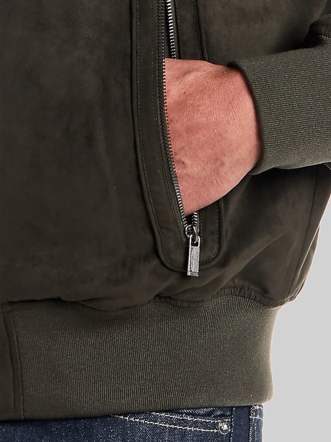 Weatherproof Weatherproof Microsuede Bomber, Olive - Image 4 of 5