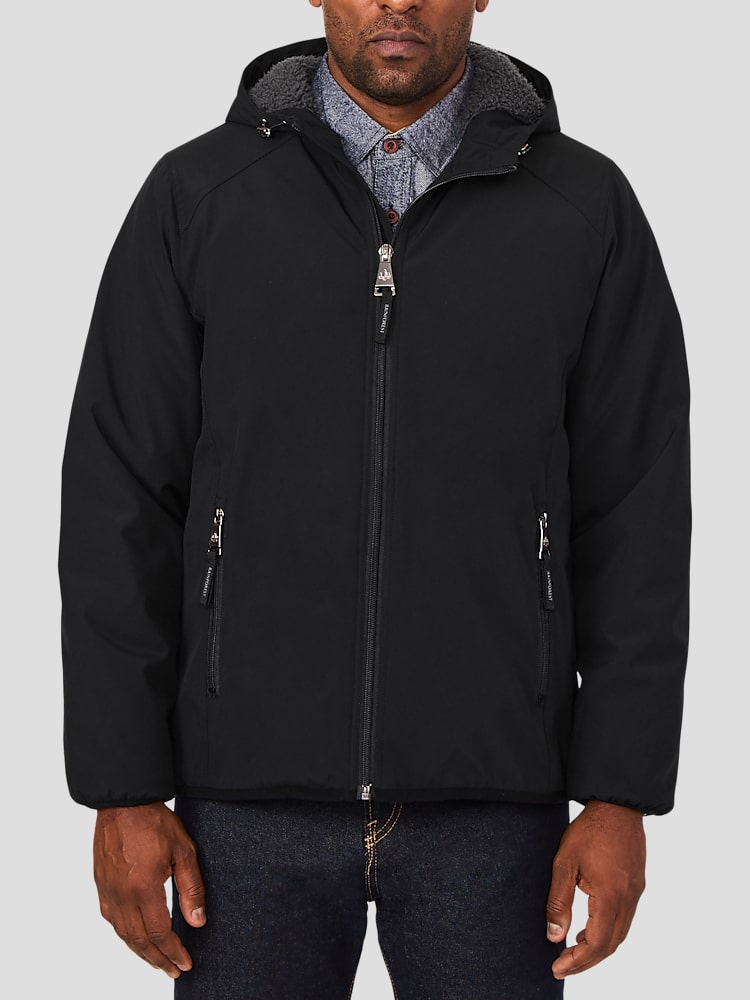 Sherpa lined softshell jacket sale