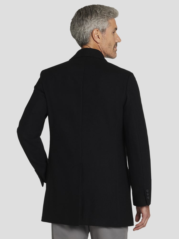 Awearness Kenneth Cole Modern Fit Overcoat With Removable Bib Topcoats Men s Wearhouse