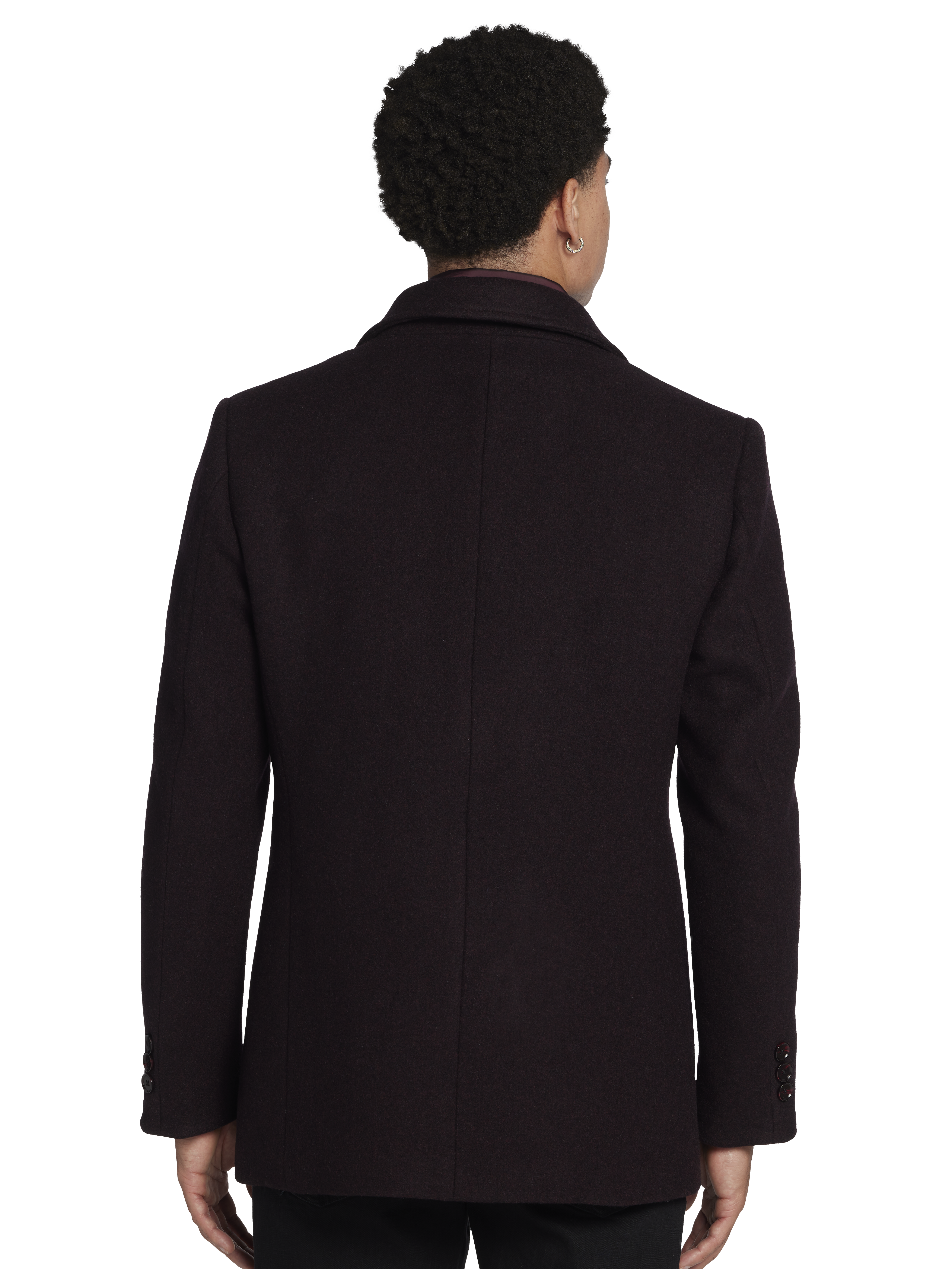 Modern Fit Peacoat with Zip Out Puffer Bib