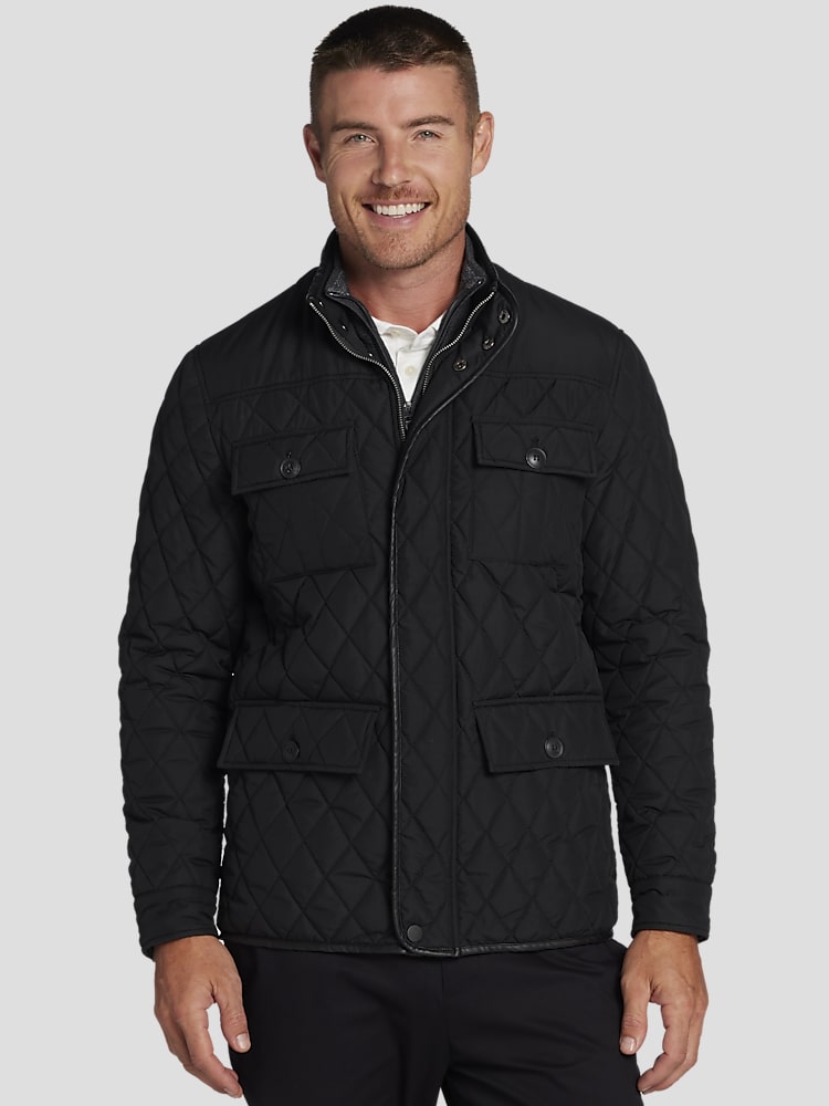 Joseph Abboud Modern Fit Cropped Quilted Hunting Jacket Casual Jackets Men s Wearhouse