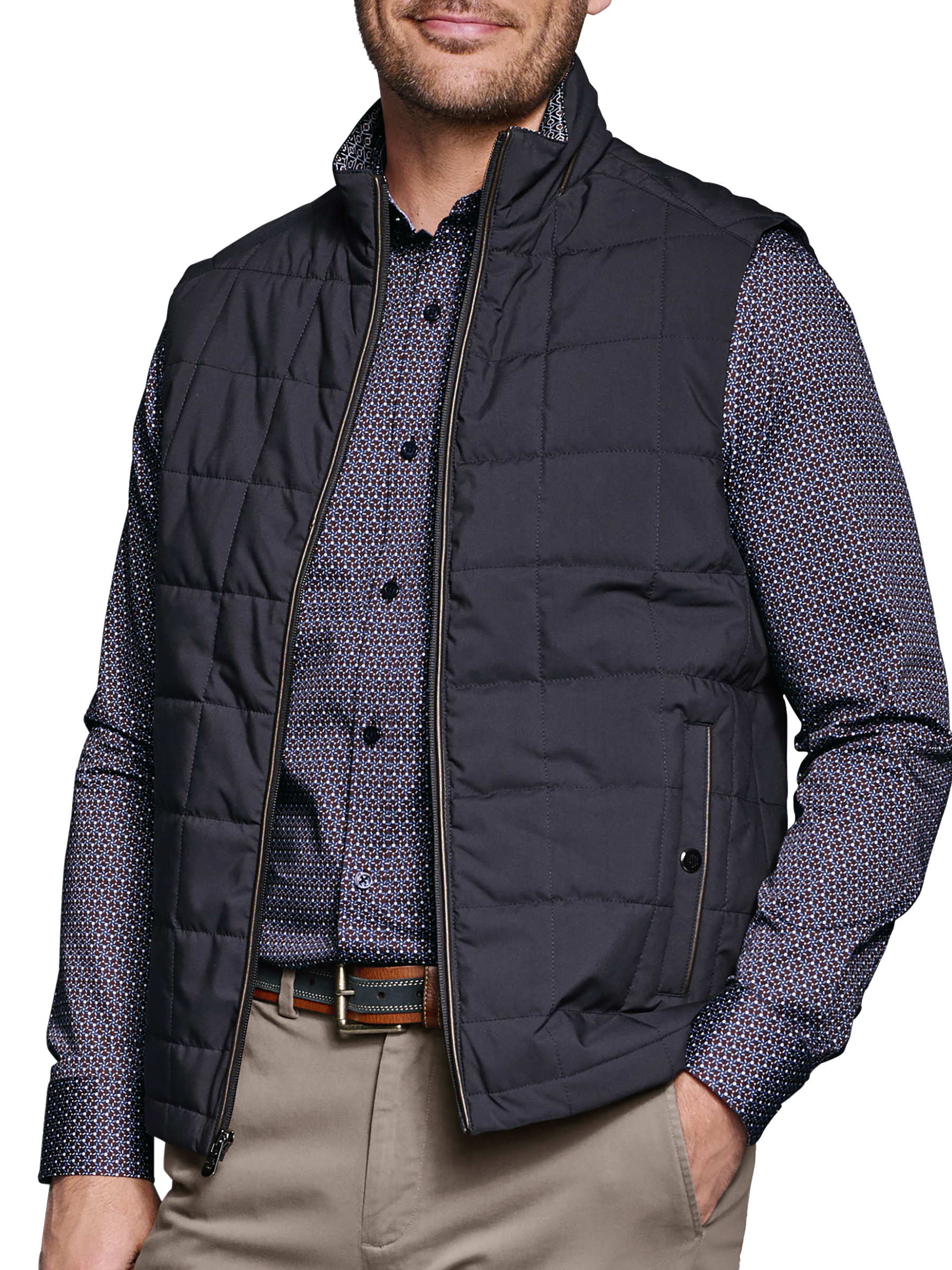 Modern Fit Box Quilted Vest