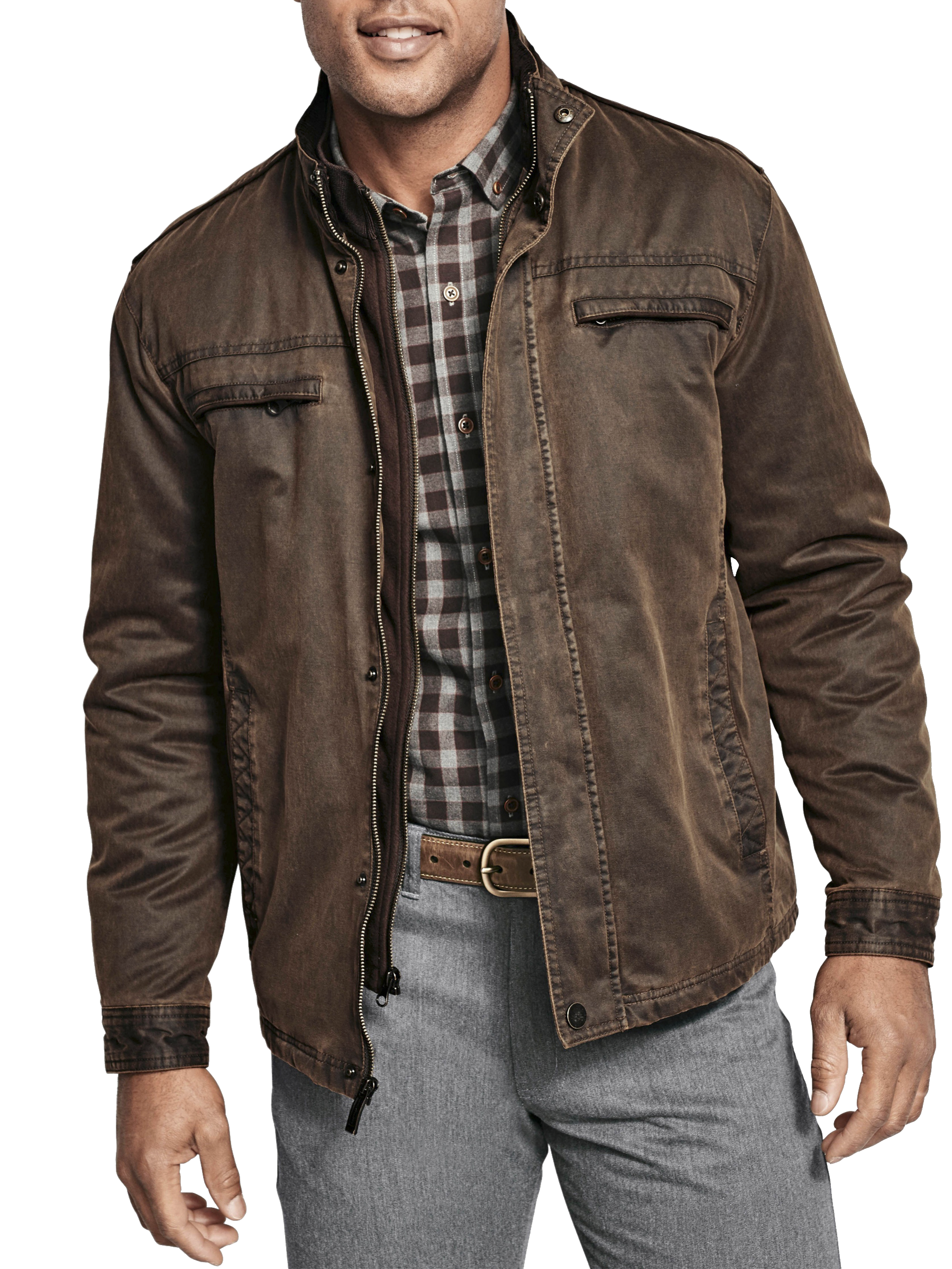 Modern Fit Antique Cotton Jacket