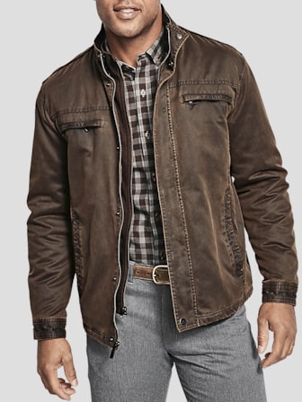 Mens warehouse leather jackets top