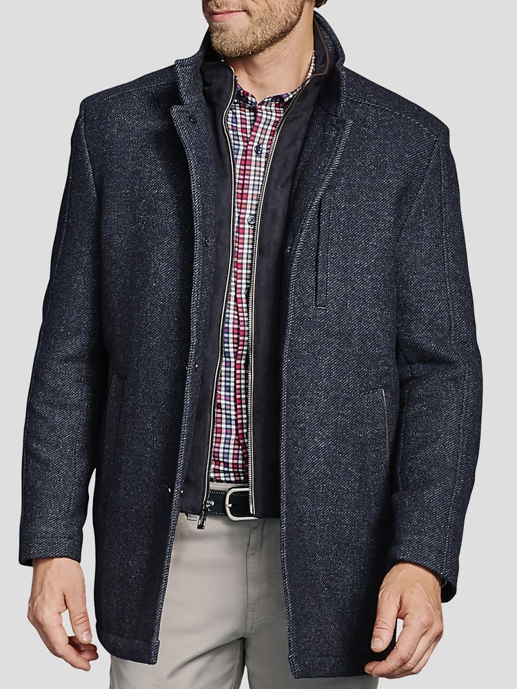 Johnston Murphy Modern Fit Upton Twill Car Coat Casual Jackets Men s Wearhouse