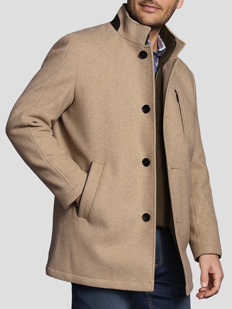 Mens car coat with hood online