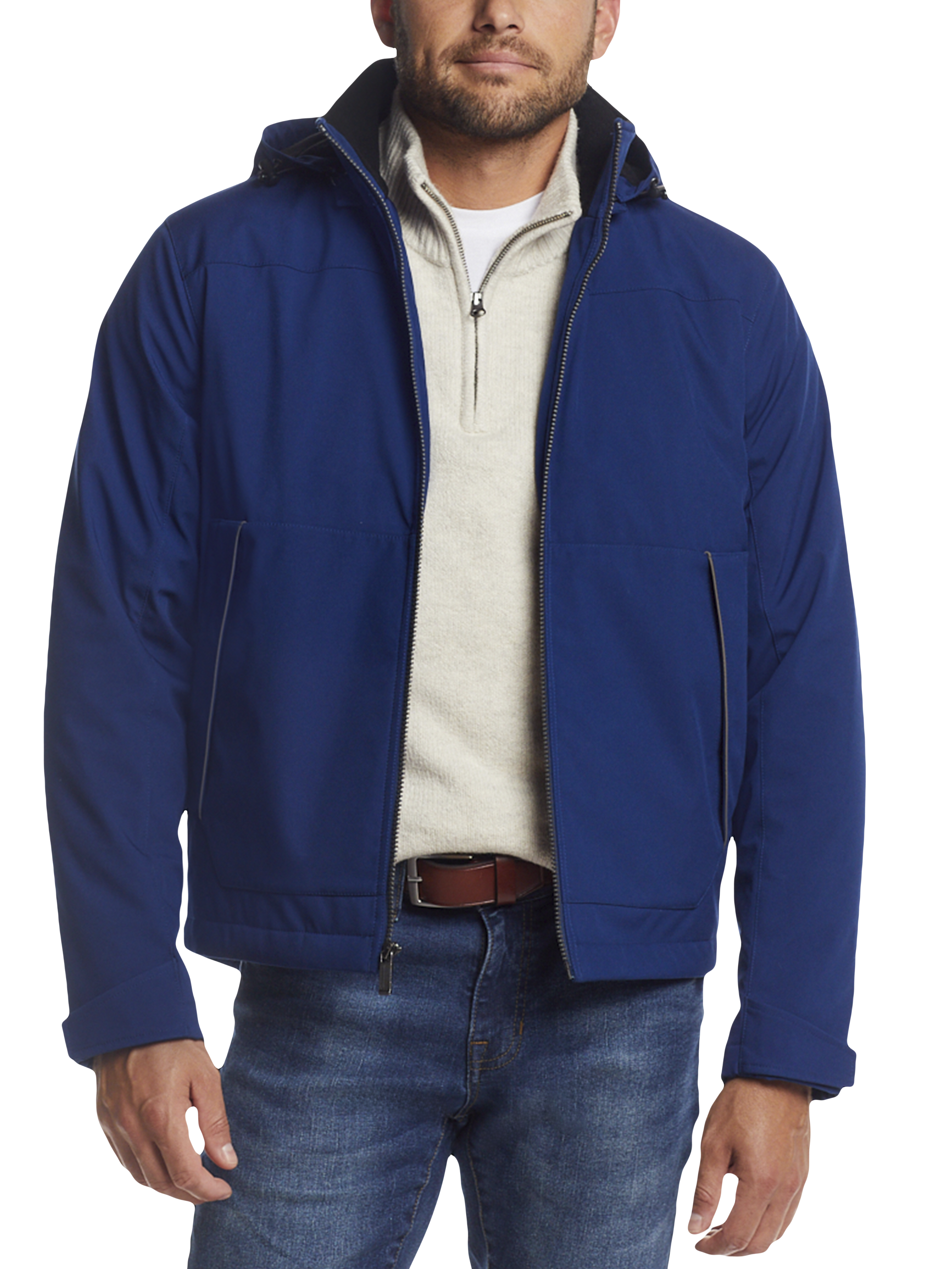 Modern Fit Waterproof Stand-Collar Jacket