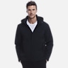 Weatherproof Modern Fit Fleece-Lined Casual Jacket with Removable Hood
