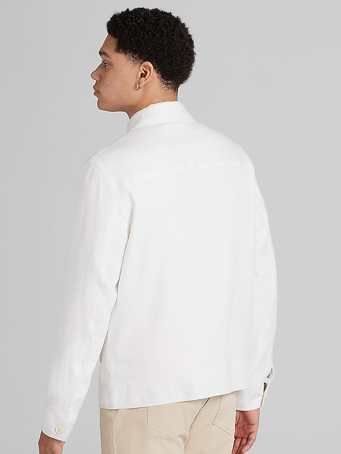 Paisley &Amp; Gray Linen Blend Bomber Jacket