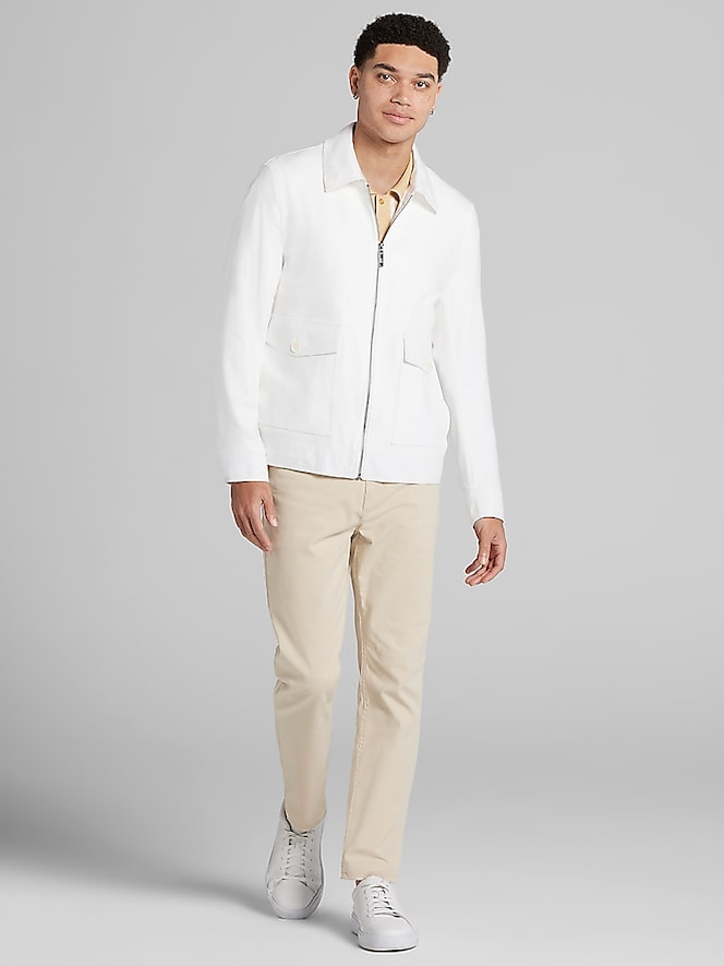 Paisley &Amp; Gray Linen Blend Bomber Jacket