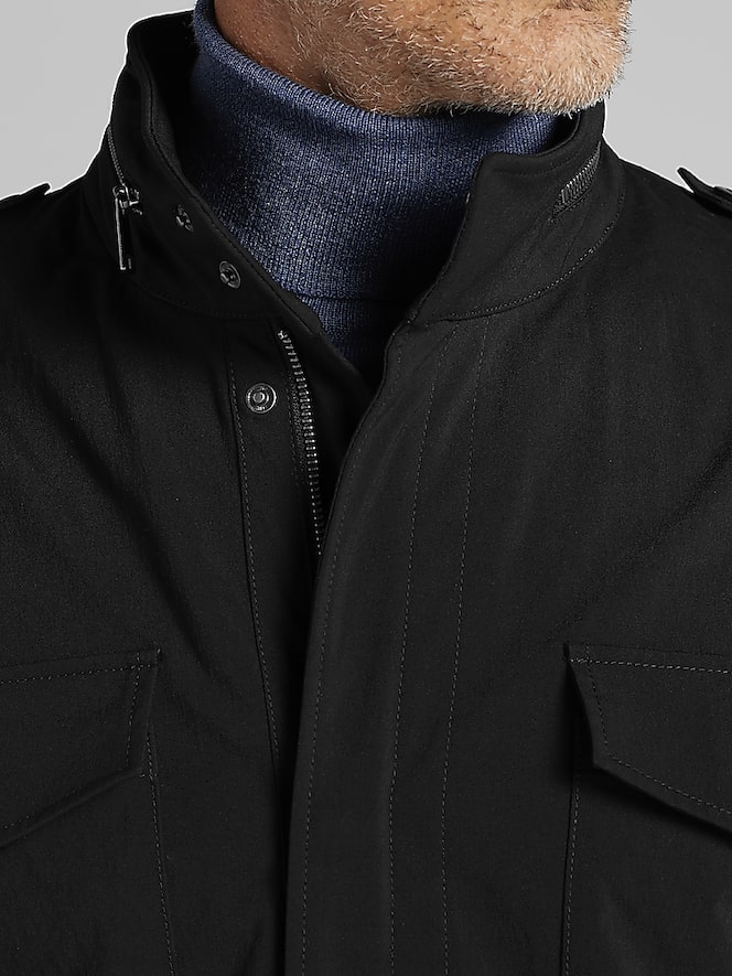 Joseph Abboud Modern Fit Crinkle Field Jacket