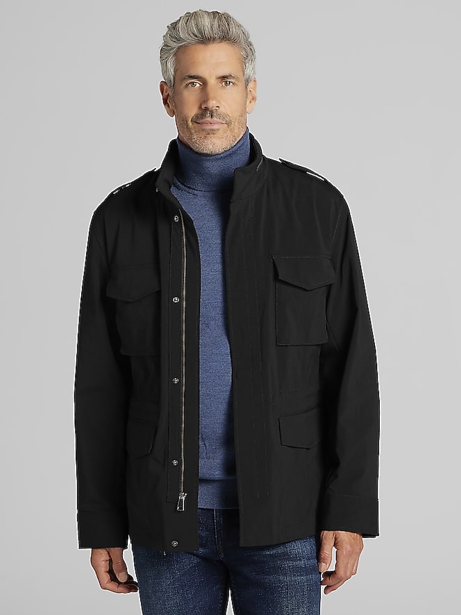 Joseph Abboud Modern Fit Crinkle Field Jacket