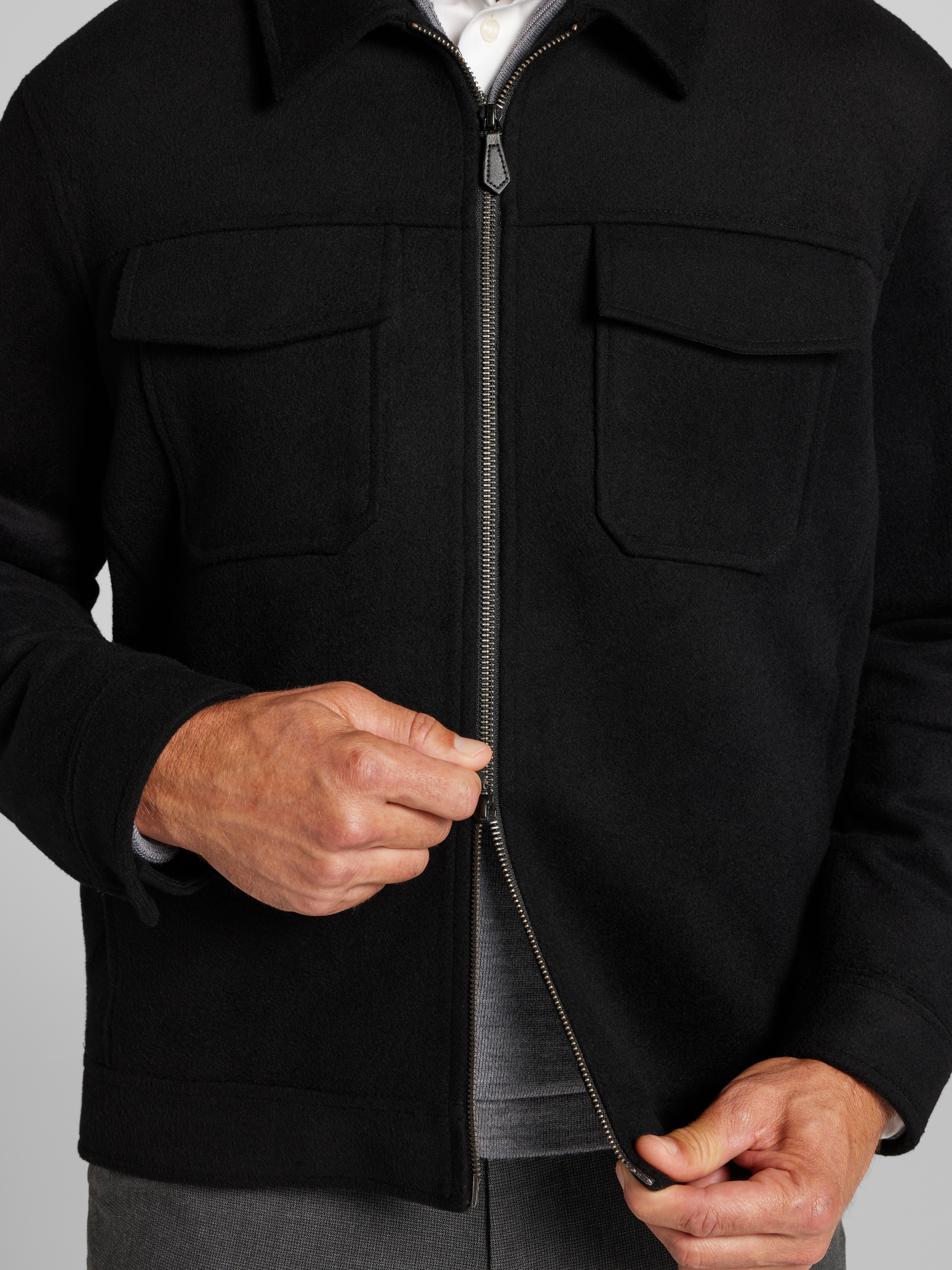Full-Zip Ike Jacket