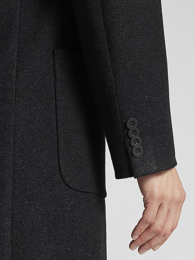 Awearness Kenneth Cole Modern Fit Melange Ponte Overcoat