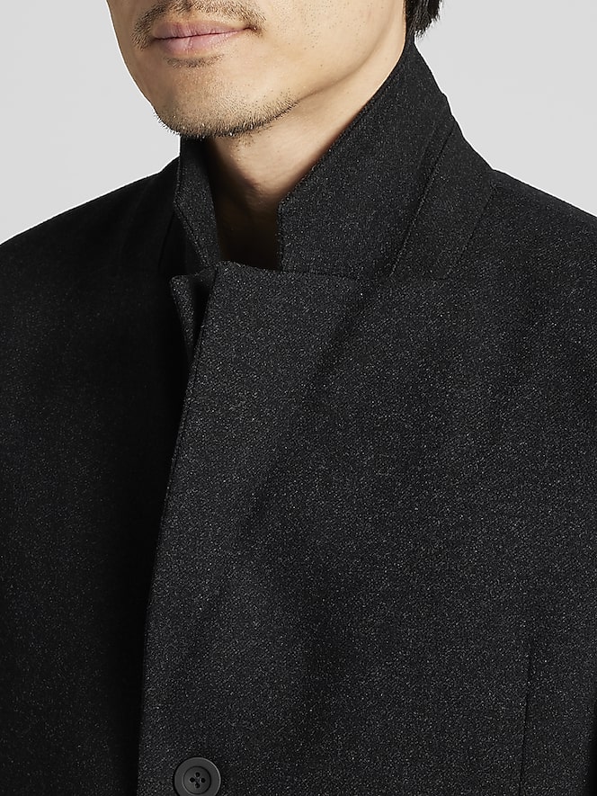 Awearness Kenneth Cole Modern Fit Melange Ponte Overcoat
